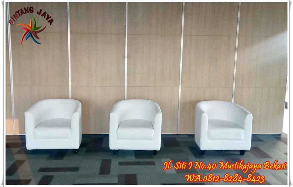 Sewa Sofa Oval Putih Minimalis Tangerang