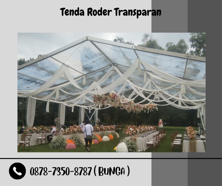 Sewa Tenda Roder Transparan dan Alat Pesta Jakarta