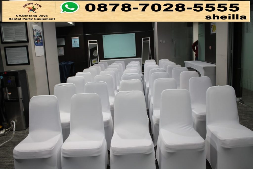 Sewa kursi futura cover putih event meeting Tanggerang. Produk sewa kursi Bintang Jaya adalah produk yang sangat lengkap dan terbaik