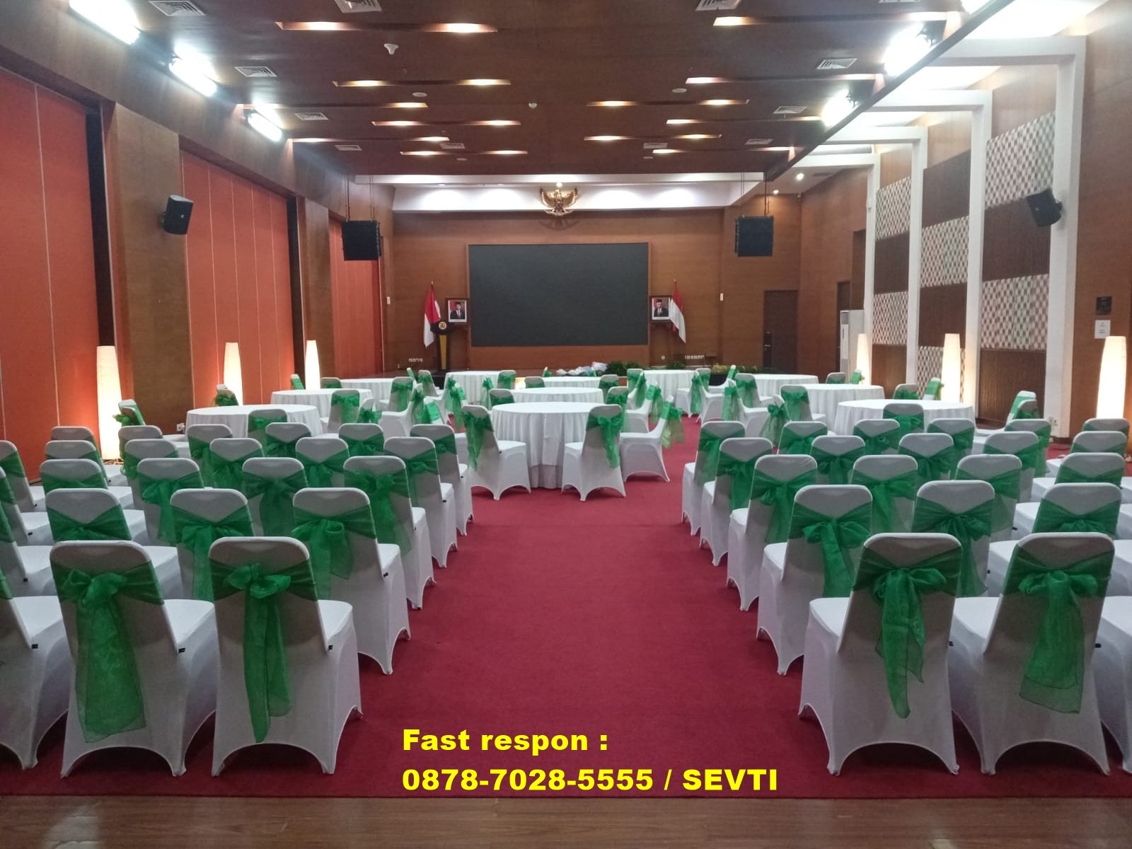 Melayani sewa kursi futura putih pita hijau Bogor