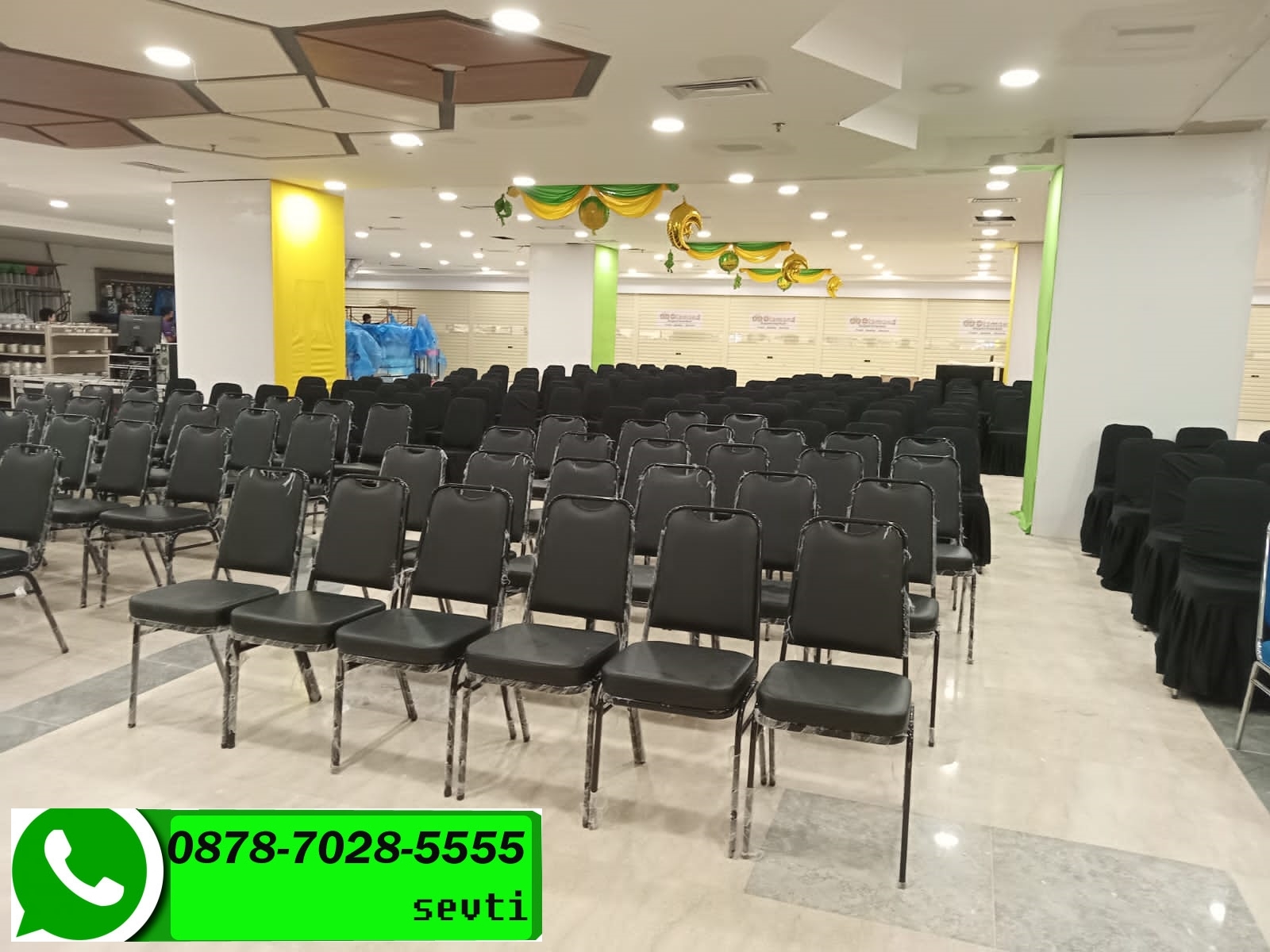 Rental sewa kursi pesta kursi futura ori hitam Bogor