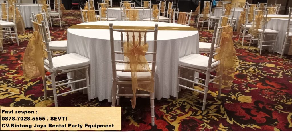 Tempat Sewa Meja Bundar Dan Kursi Tiffany Area Bogor Kota