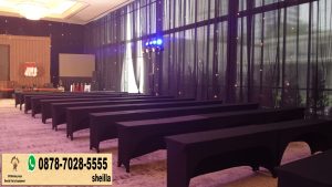 Pusat Sewa Tirai Hitam Panggung Rigging Bahan Lotto Tebal Bandung