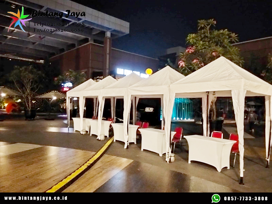 Sewa Tenda Bazar atau Tenda Cafe Putih Jakarta untuk Berbagai Kebutuhan Event