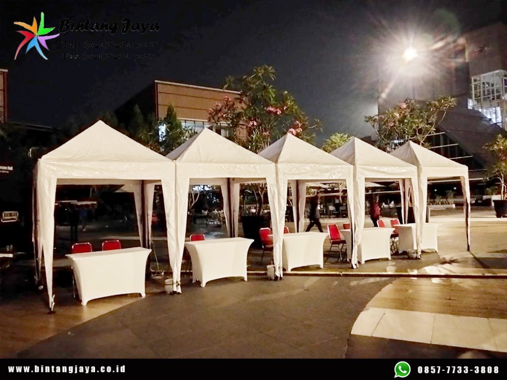 Sewa Tenda Bazar atau Tenda Cafe Putih Jakarta untuk Berbagai Kebutuhan Event